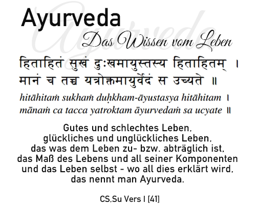 Ayurveda - Das Wissen vom Leben